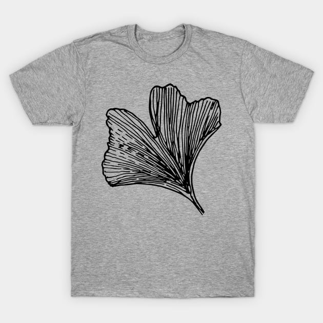 Ginkgo leaf T-Shirt by senkova